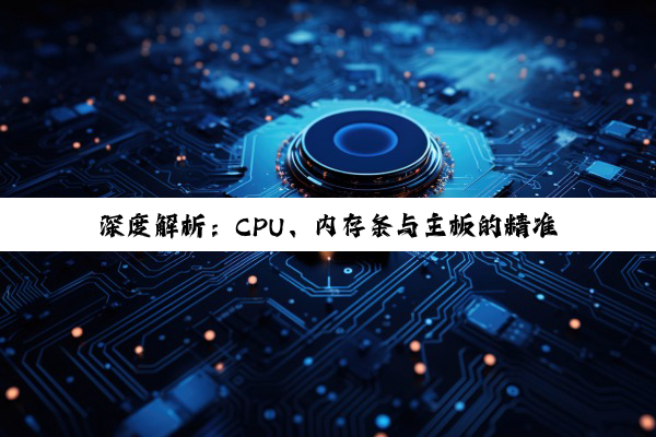 深度解析：CPU、内存条与主板的精准搭配策略构建高性能电脑