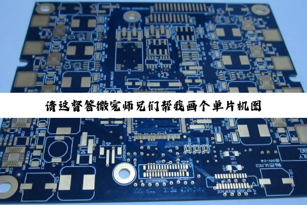 请这督答微完师兄们帮我画个单片机图